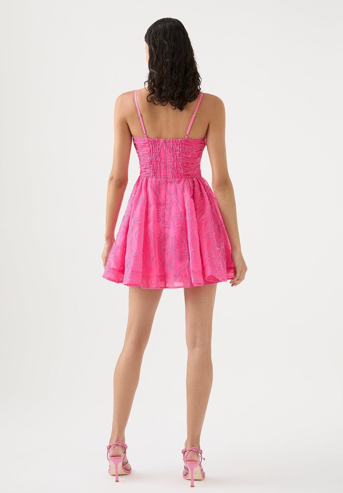 Evangeline Cornelli Mini Dress - Pink Clothing Aje 