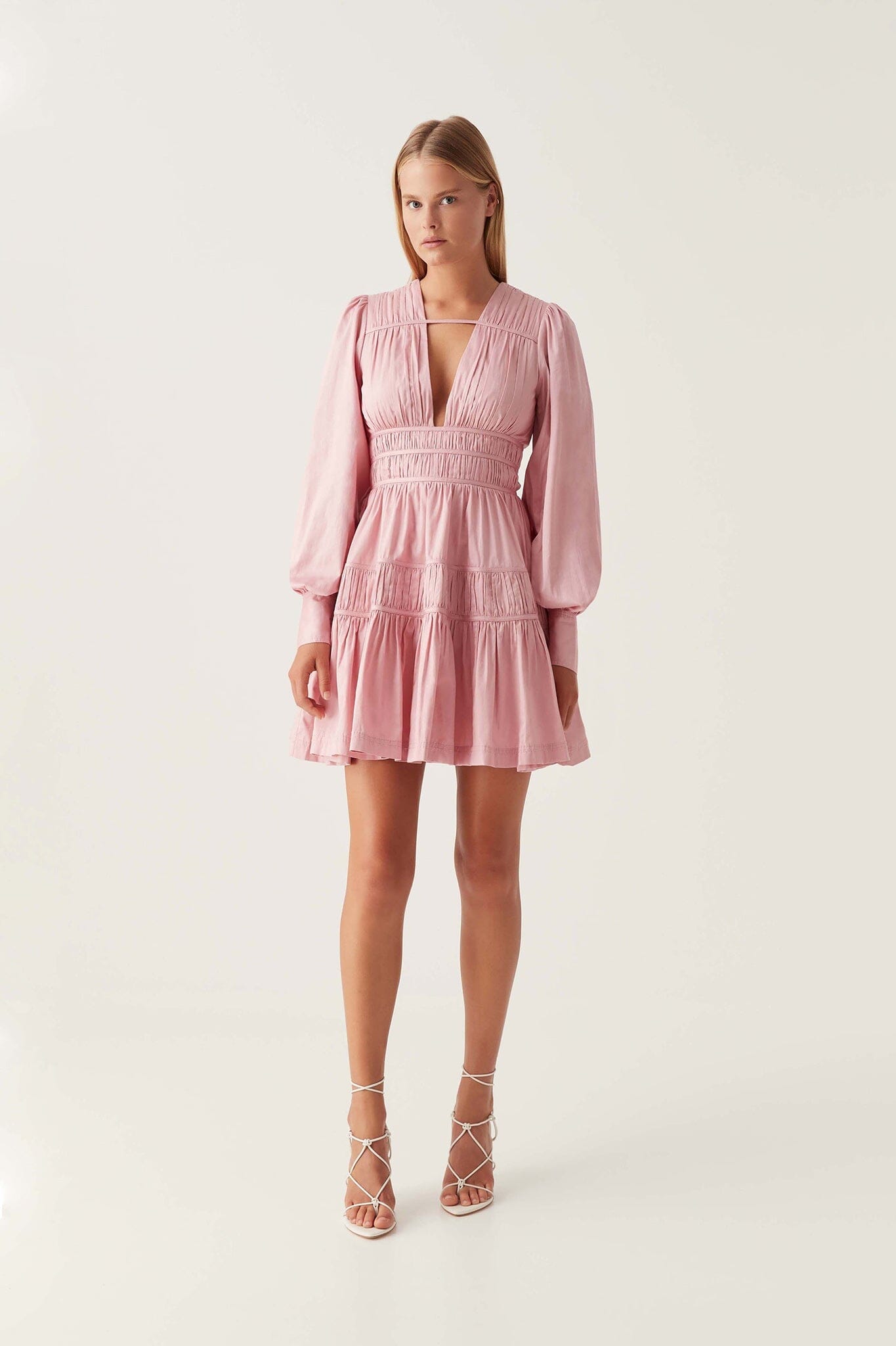 Falling Water Mini - Chalk Pink Clothing Aje 