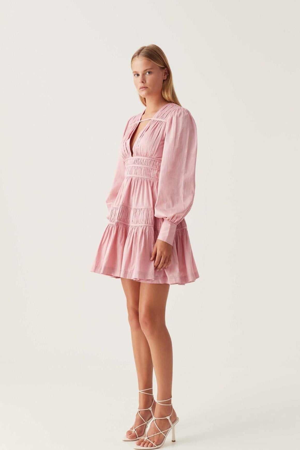 Falling Water Mini - Chalk Pink Clothing Aje 