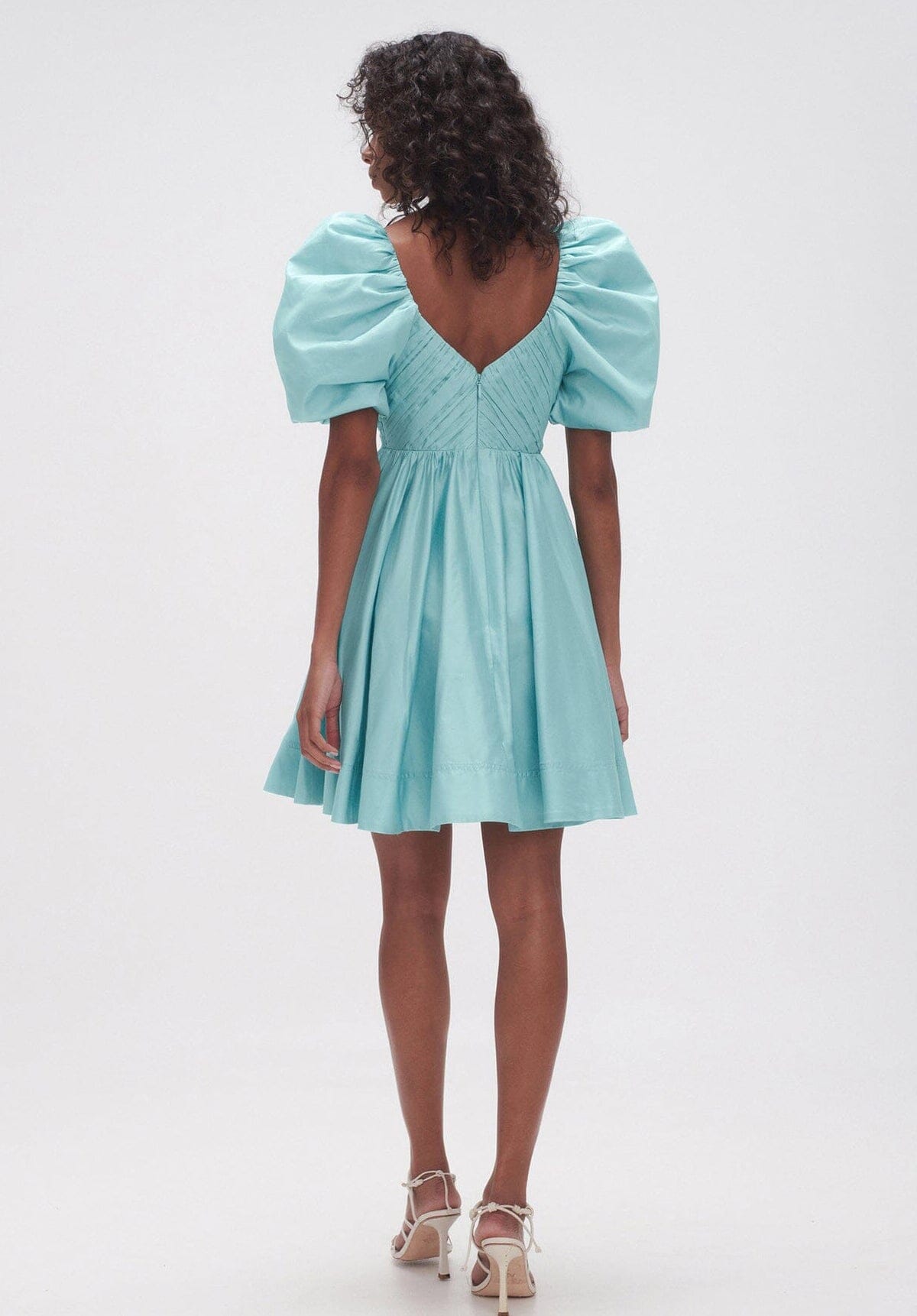 Gabrielle Plunge Mini Dress - Spearmint Clothing AJE 