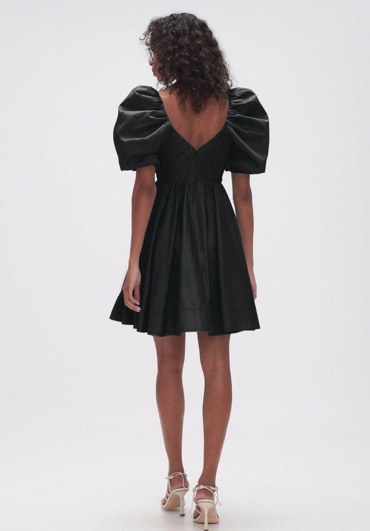 Gabrielle Plunge Mini Dress - Black Clothing Aje 