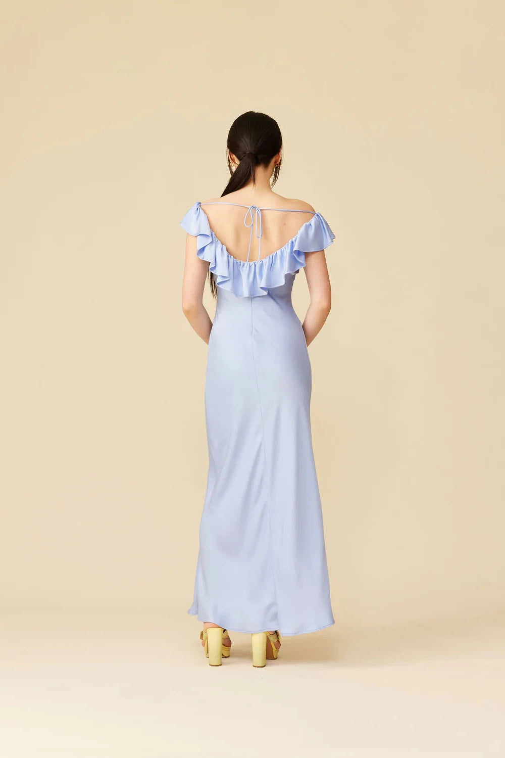 Hazel Ruffle Dress Ruby 