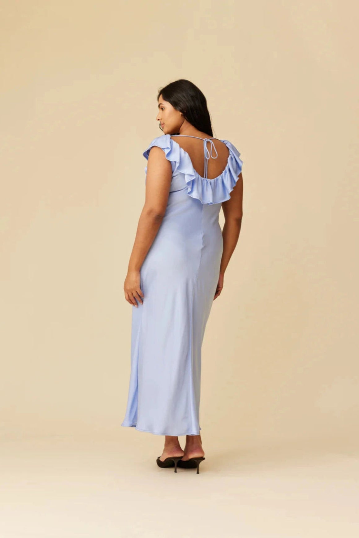 Hazel Ruffle Dress Ruby 