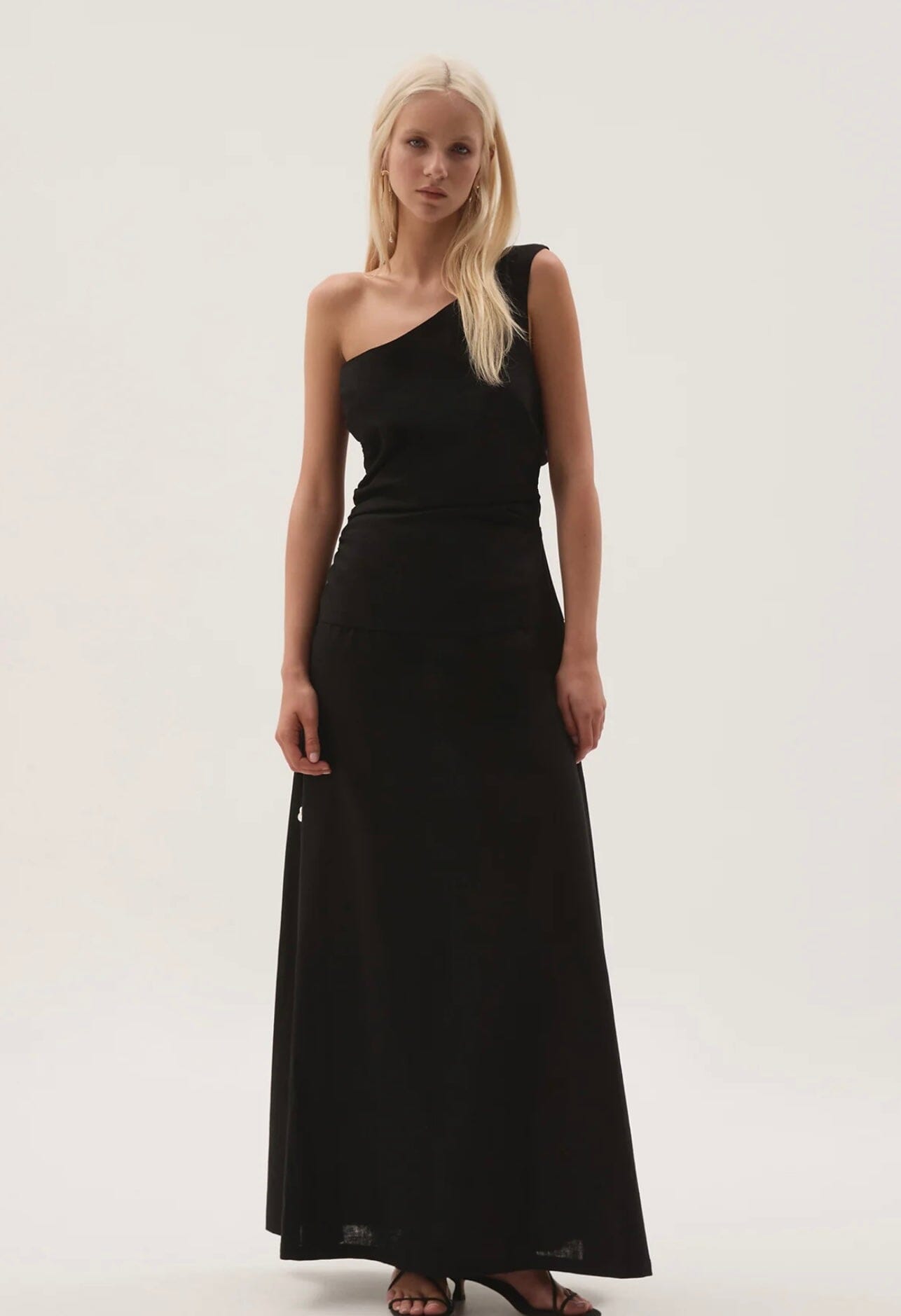 Daze One Shoulder Maxi Dress Clothing Aje 