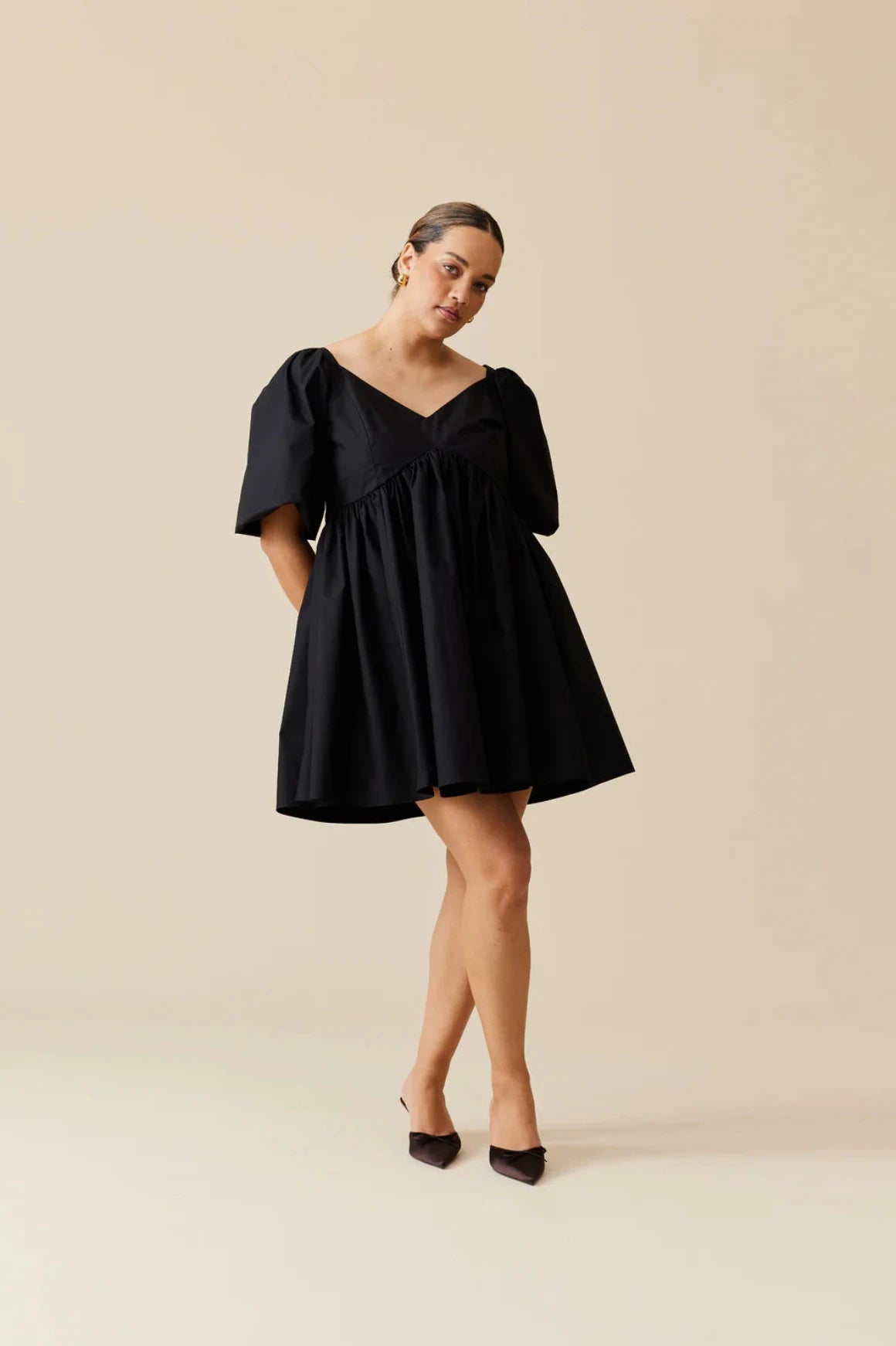 Noni Mini Dress Black Clothing Ruby 