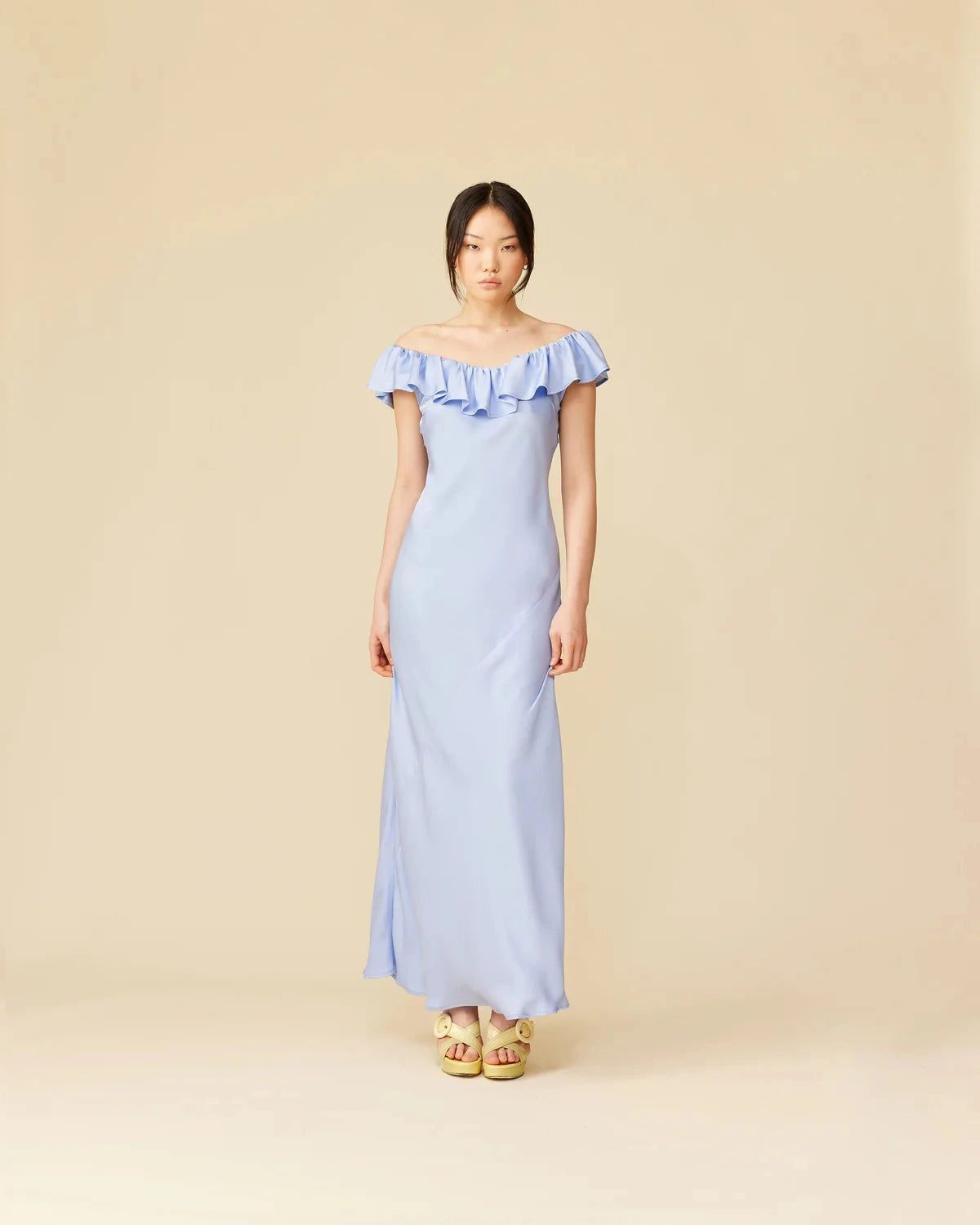 Hazel Ruffle Dress Ruby 