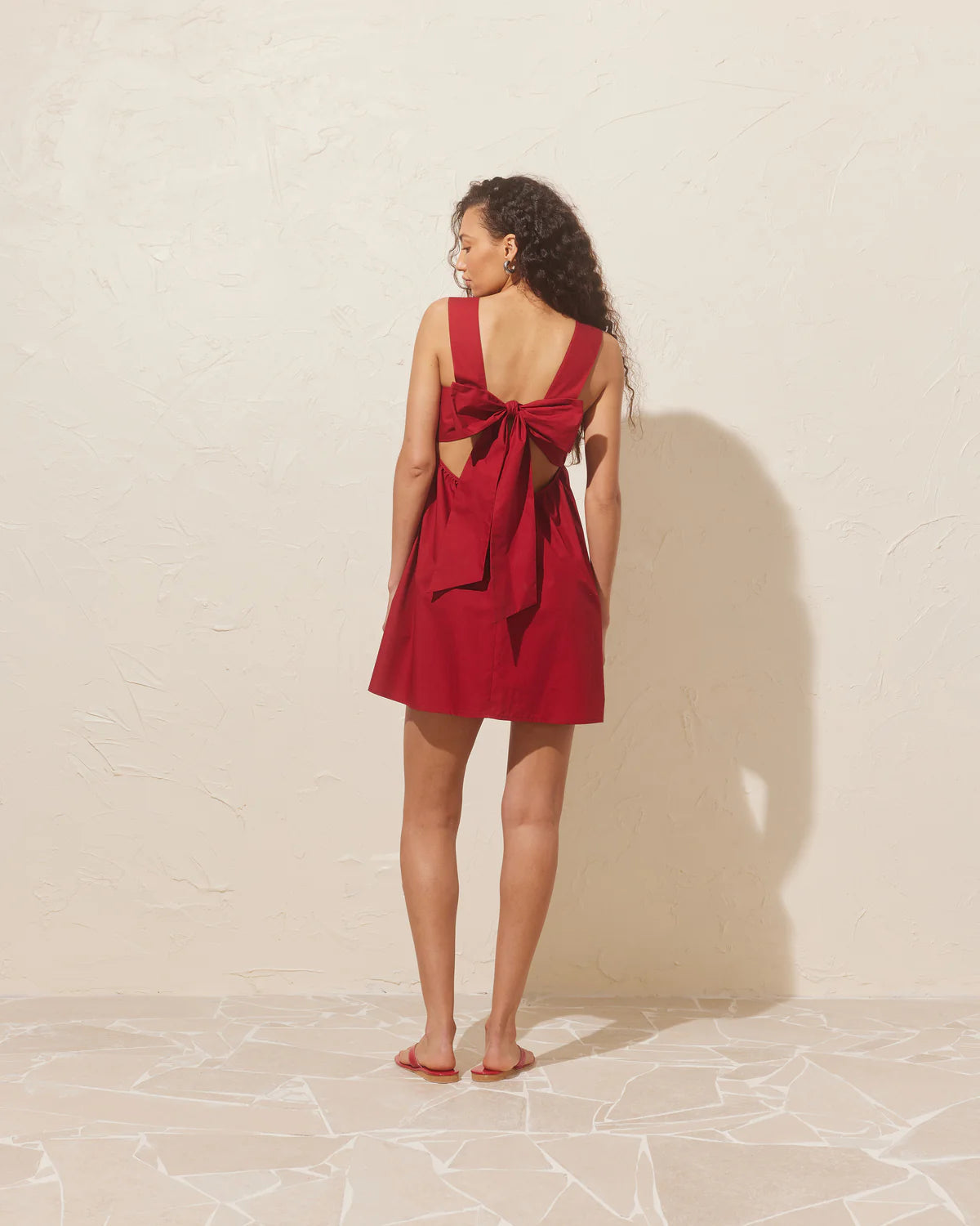 MARGIE TIE MINI DRESS Clothing Ruby 