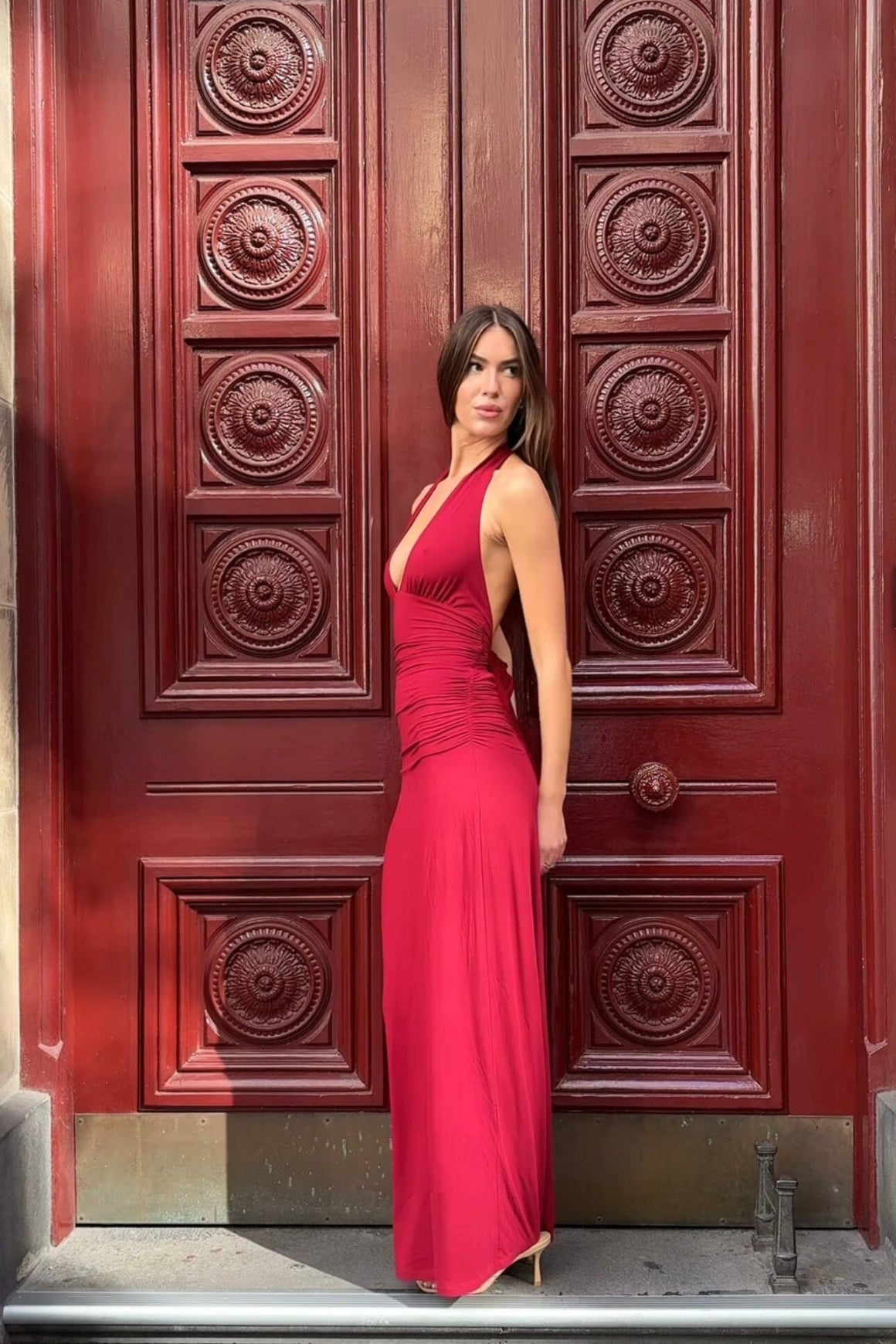 Leni Maxi Dress Wine CLOTHING Kookai 