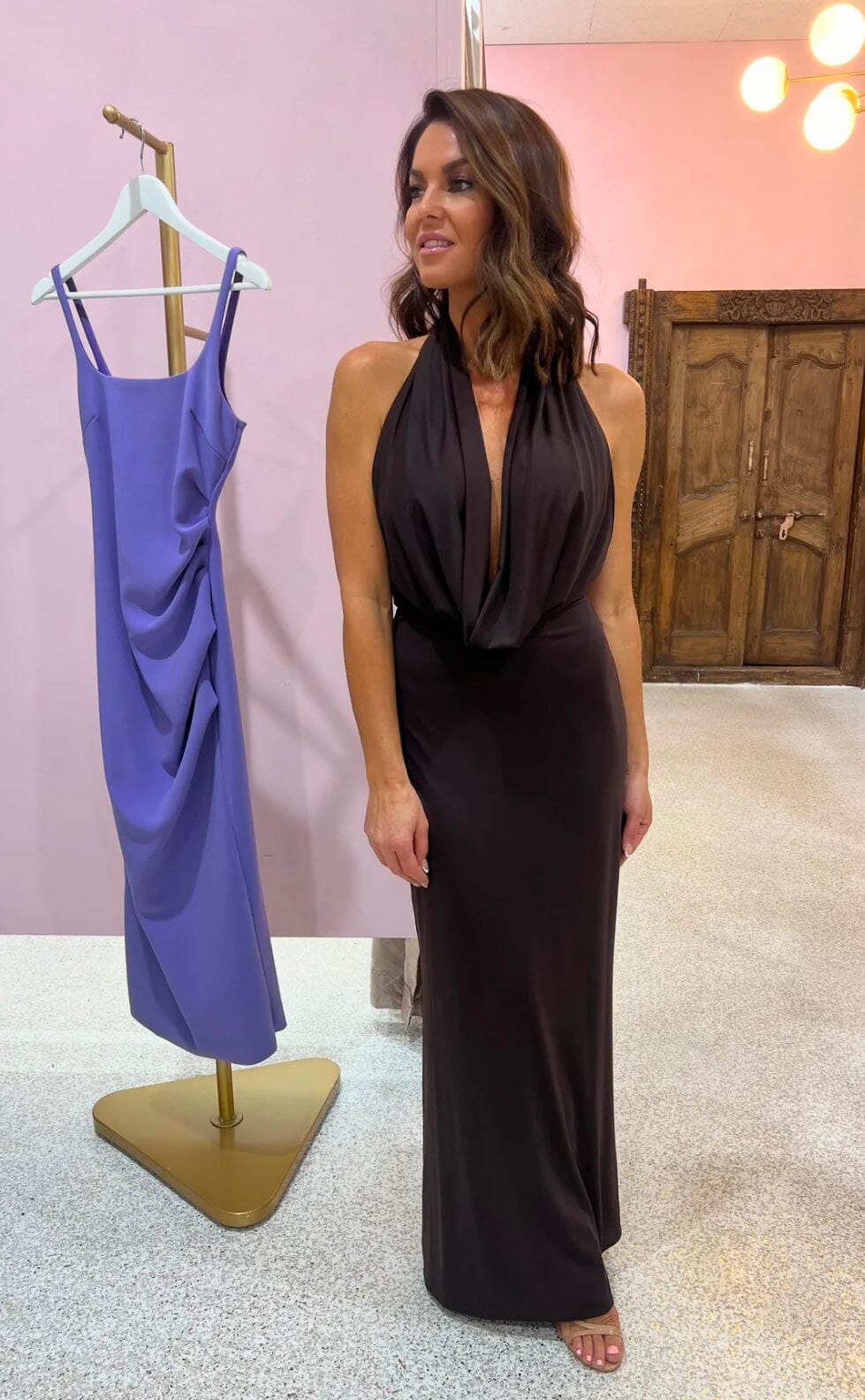 Nessie Cowl Neck Maxi Dress Clothing Bec & Bridge 