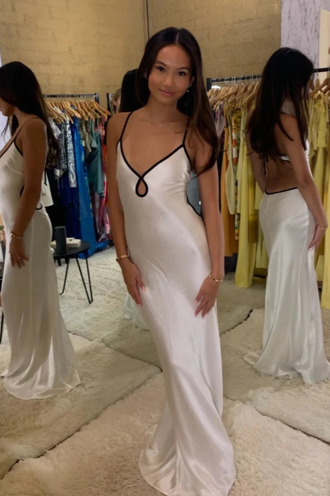 Cedar City Dress - Black + Ivory Dresses Bec + Bridge 