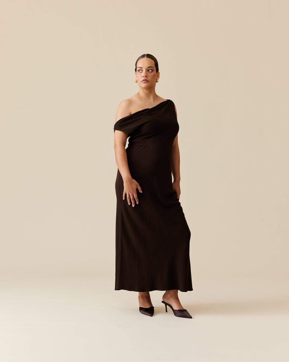 Melon Maxi Dress - Kalamata (Brown) Clothing Ruby 