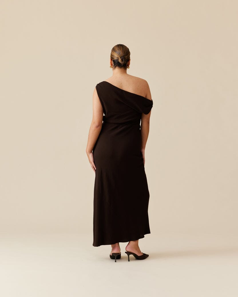 Melon Maxi Dress - Kalamata (Brown) Clothing Ruby 