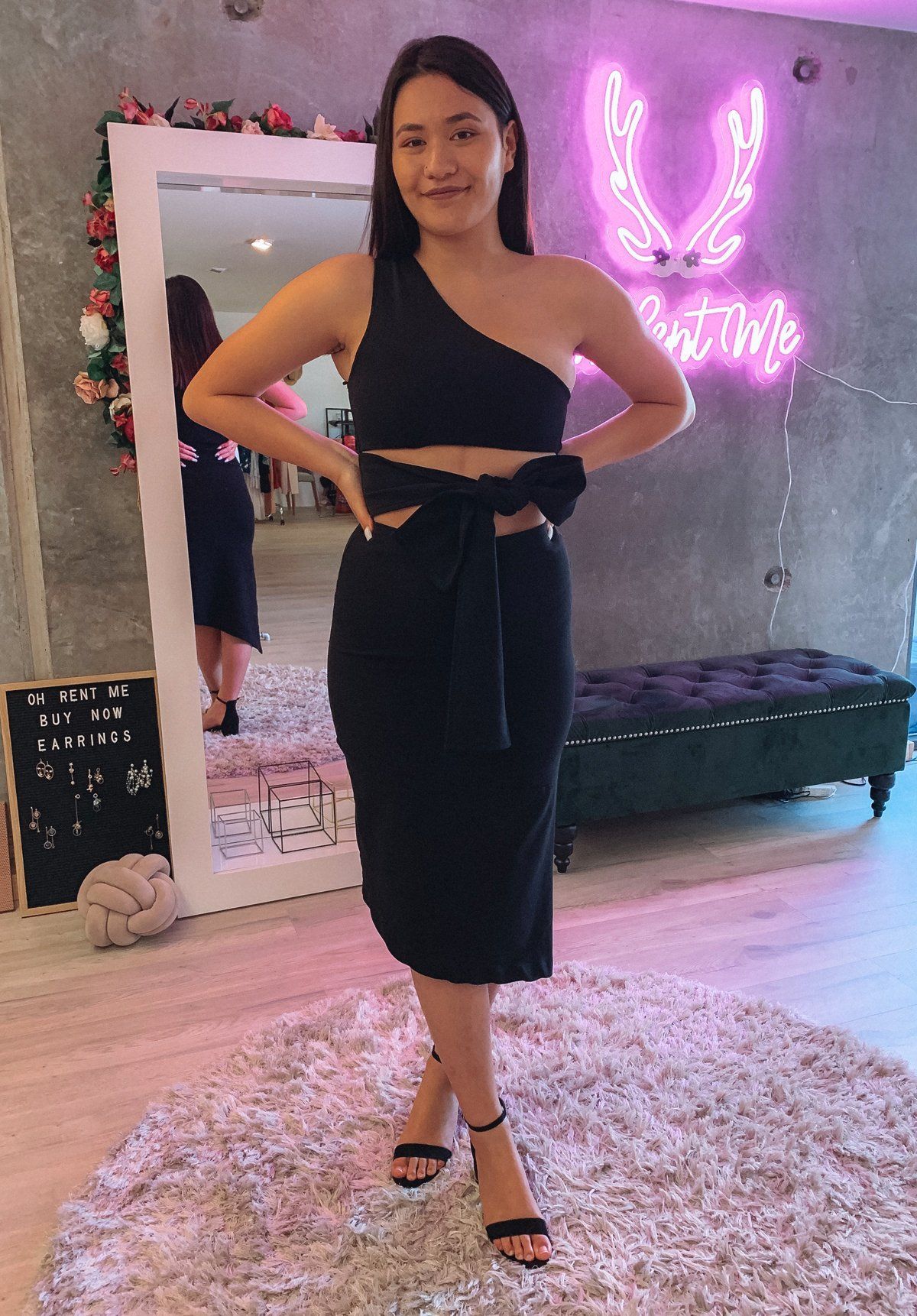 SELL - After Midnight Dress Black Gift Card Ex Rentals 