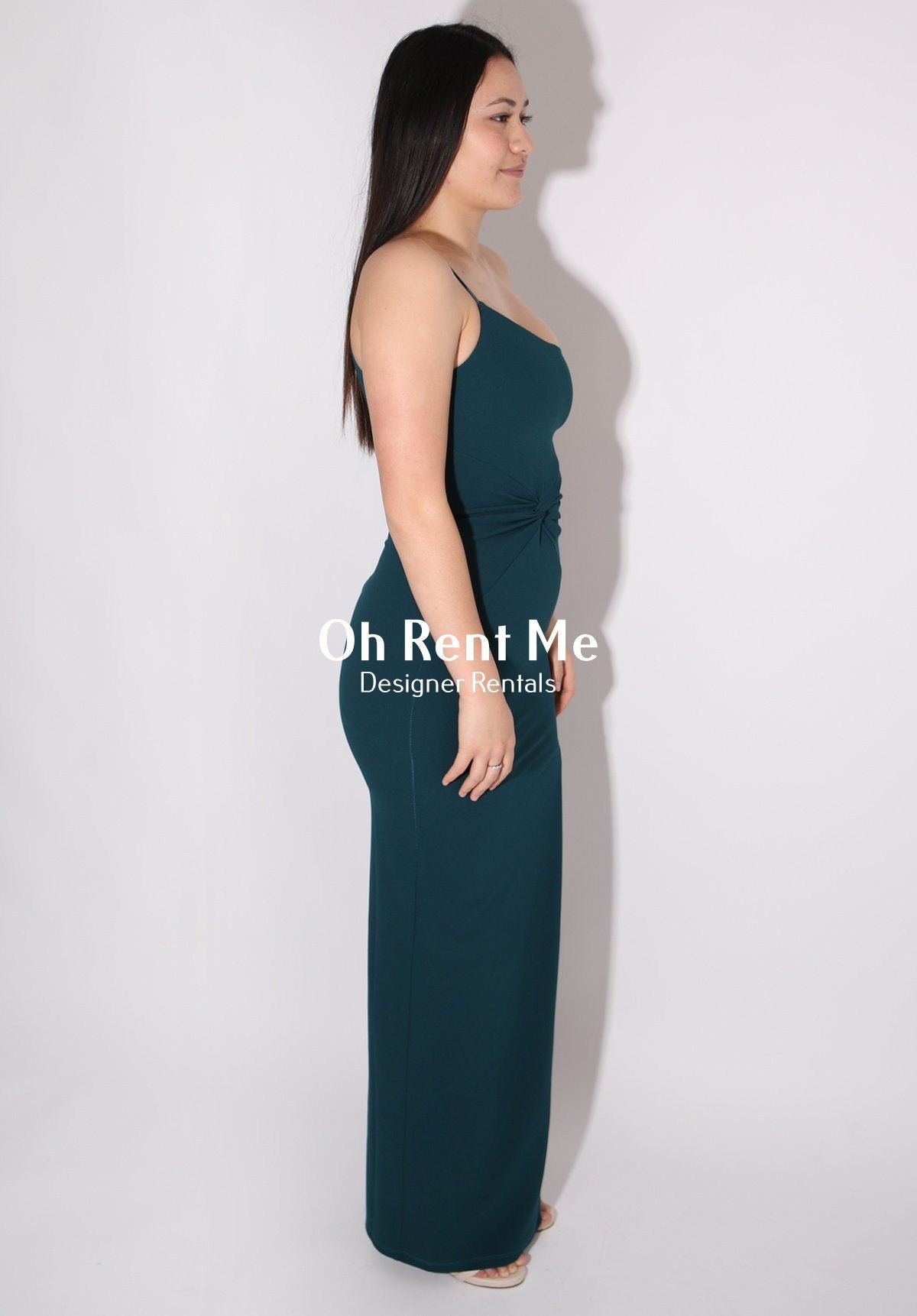 Lust One Shoulder Gown - Teal Clothing Nookie 