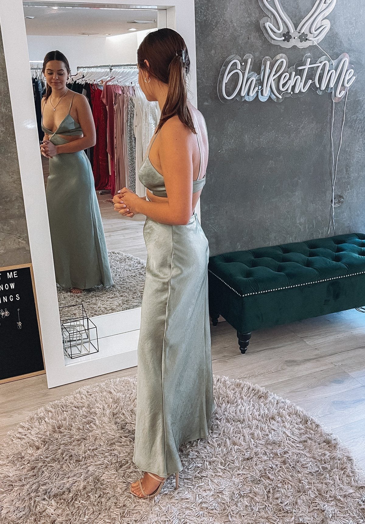 Veronique Cut-out Maxi Dress - Sage Clothing Bec and Bridge 