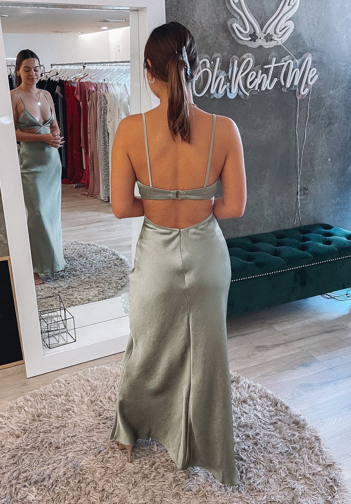 Veronique Cut-out Maxi Dress - Sage Clothing Bec and Bridge 