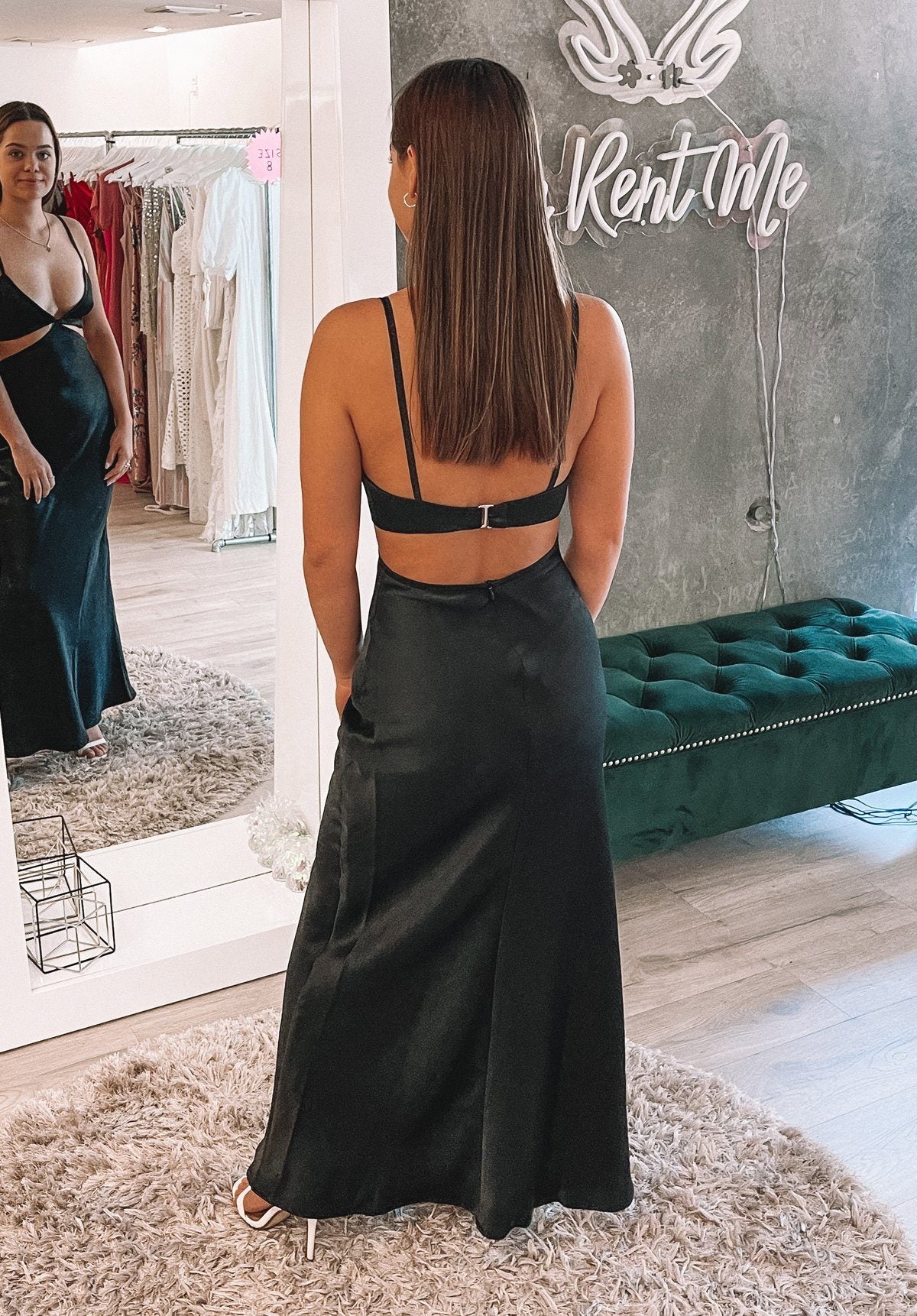 Veronique Cut-out Maxi Dress - Black Clothing Bec and Bridge 